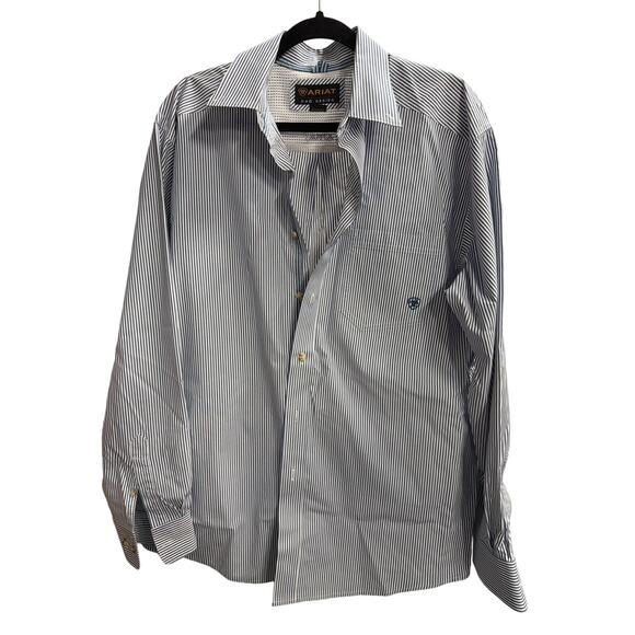 Ariat Pro Series Striped Shirt M Western Cowboy - Picture 2 of 6